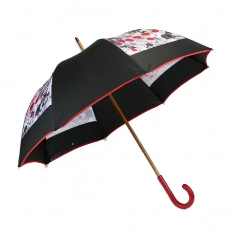 Langer Regenschirm schwarze...