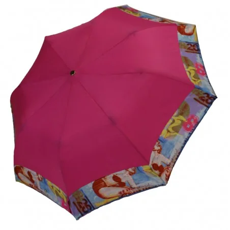 Rosa Klappschirm mit...