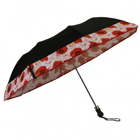 Black folding umbrella with...