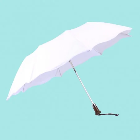 White folding umbrella