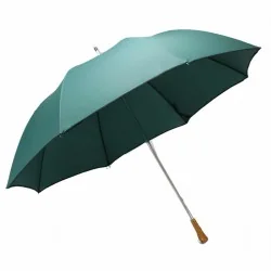 Parapluie Classique vert golf ouvert de face