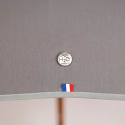 Mini-Regenschirm grau und rosa Detail