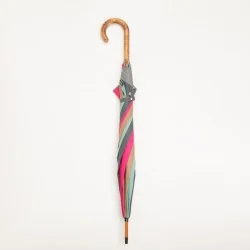 Mehrfarbiger Stockschirm, geschlossen