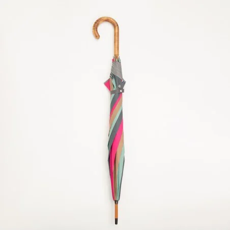 Mehrfarbiger Stockschirm, geschlossen