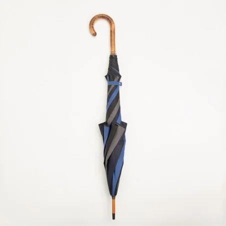 Windproof umbrella Blue, closed