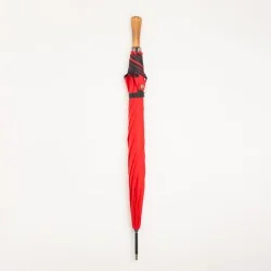 Automatischer Regenschirm, rot, geschlossen