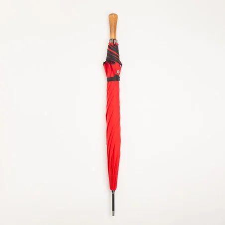 Automatischer Regenschirm, rot, geschlossen