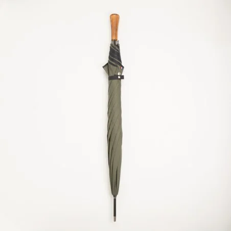 Automatik-Stockschirm Khaki, geschlossen