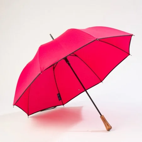 Pink automatic umbrella, opens from the front