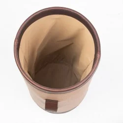 Leather umbrella stand, empty