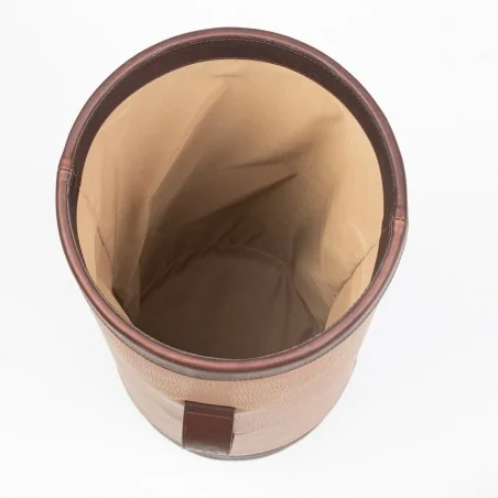 Leather umbrella stand, empty