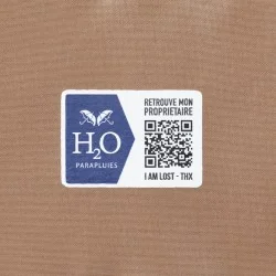 Mini-Brauner Regenschirm mit Anti-Verlust-System