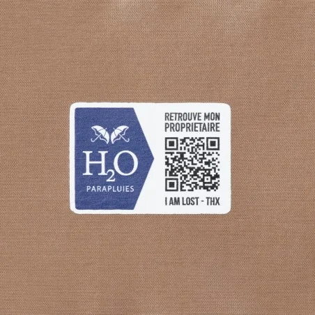 Mini-Brauner Regenschirm mit Anti-Verlust-System