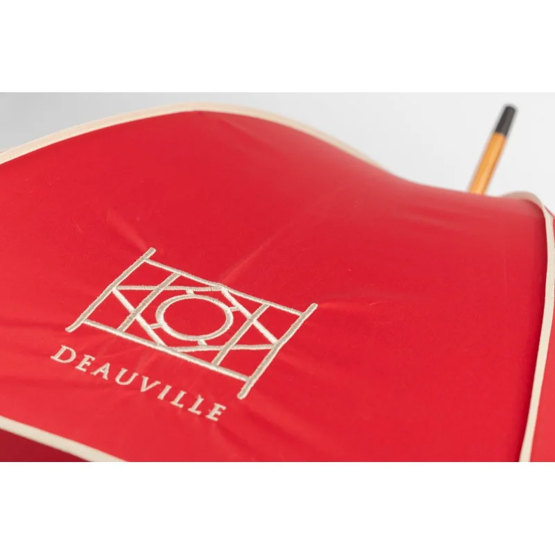 Parapluie Automatique Compact De Voyage - Motif Coquelicot Rouge - Diamètre 96 Cm, Plié 28 Cm - Coupe-vent Et Anti-UV