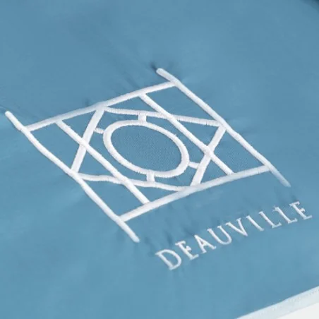 Deauville petrol blue walking umbrella, detail