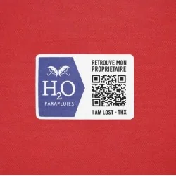 Mini-Regenschirm in Rot mit Anti-Verlust-System