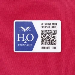 Rosa Klappschirm mit Anti-Verlust-System