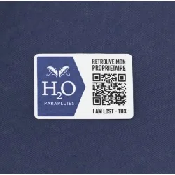 Nautical walking stick umbrella with anti-loss system