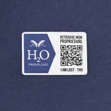 Parapluie de ville Bleu marine, avec système anti-perte