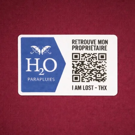 Large burgundy umbrella with anti-loss system