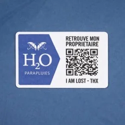 Petrolblauer Deauville-Klappschirm mit Anti-Verlust-System