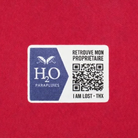 Rosa Stockschirm mit Anti-Verlust-System