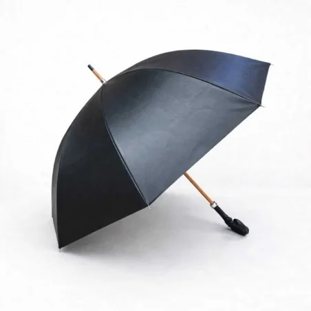 Parapluie en cuir, ouvert de coté